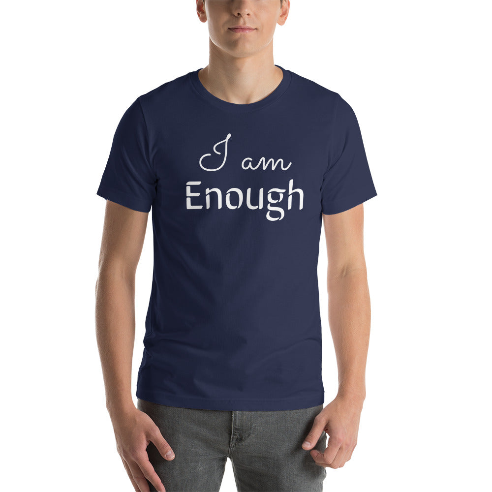 Motivational T-Shirt "I am Enough" Law of Affirmation Short-Sleeve Unisex T-Shirt