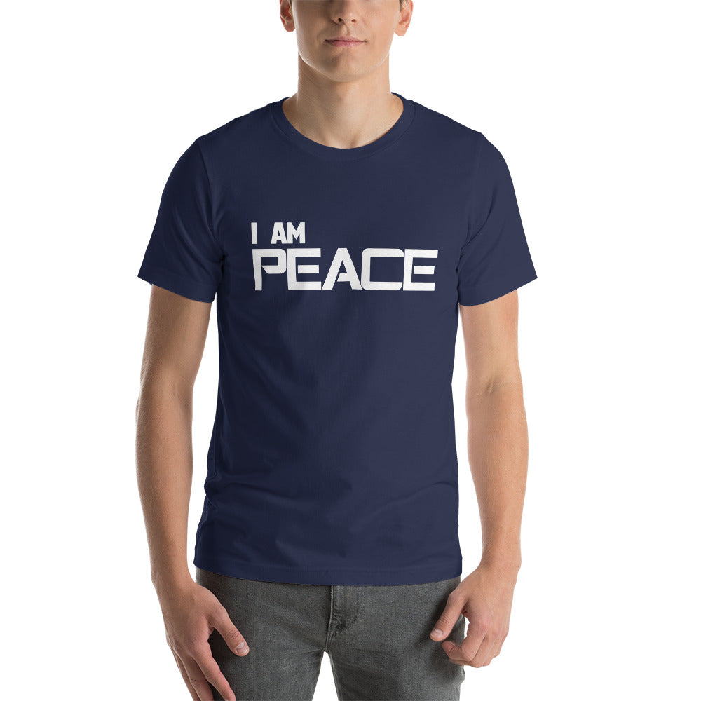 Motivational Unisex T-Shirt "I AM PEACE"  law of Attraction Short-Sleeve Unisex T-Shirt