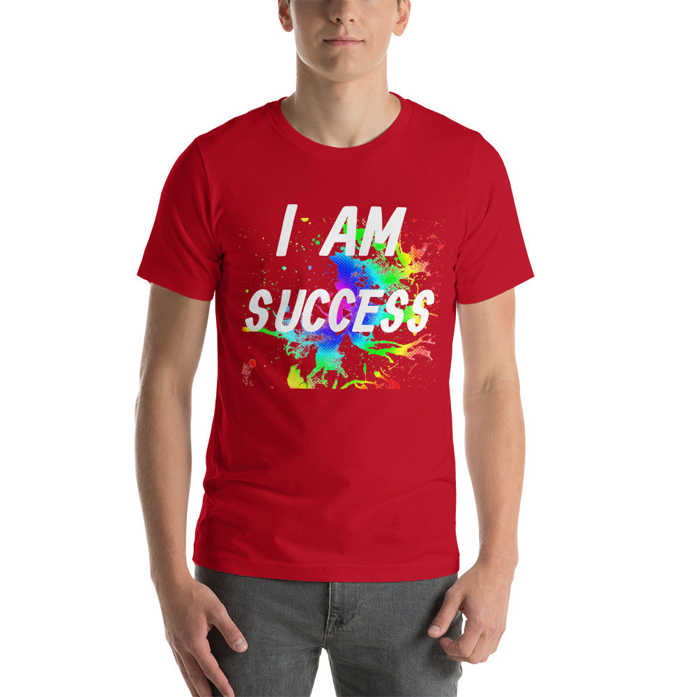 Motivational T-Shirt " I AM SUCCESS" Positive Law of affirmation Short-Sleeve Unisex T-Shirt