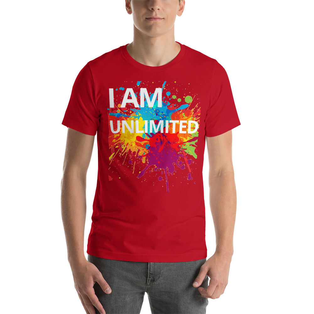 Motivational T-Shirt " I AM UNLIMITED" Law of Affirmation Short Sleeve Unisex T-Shirt