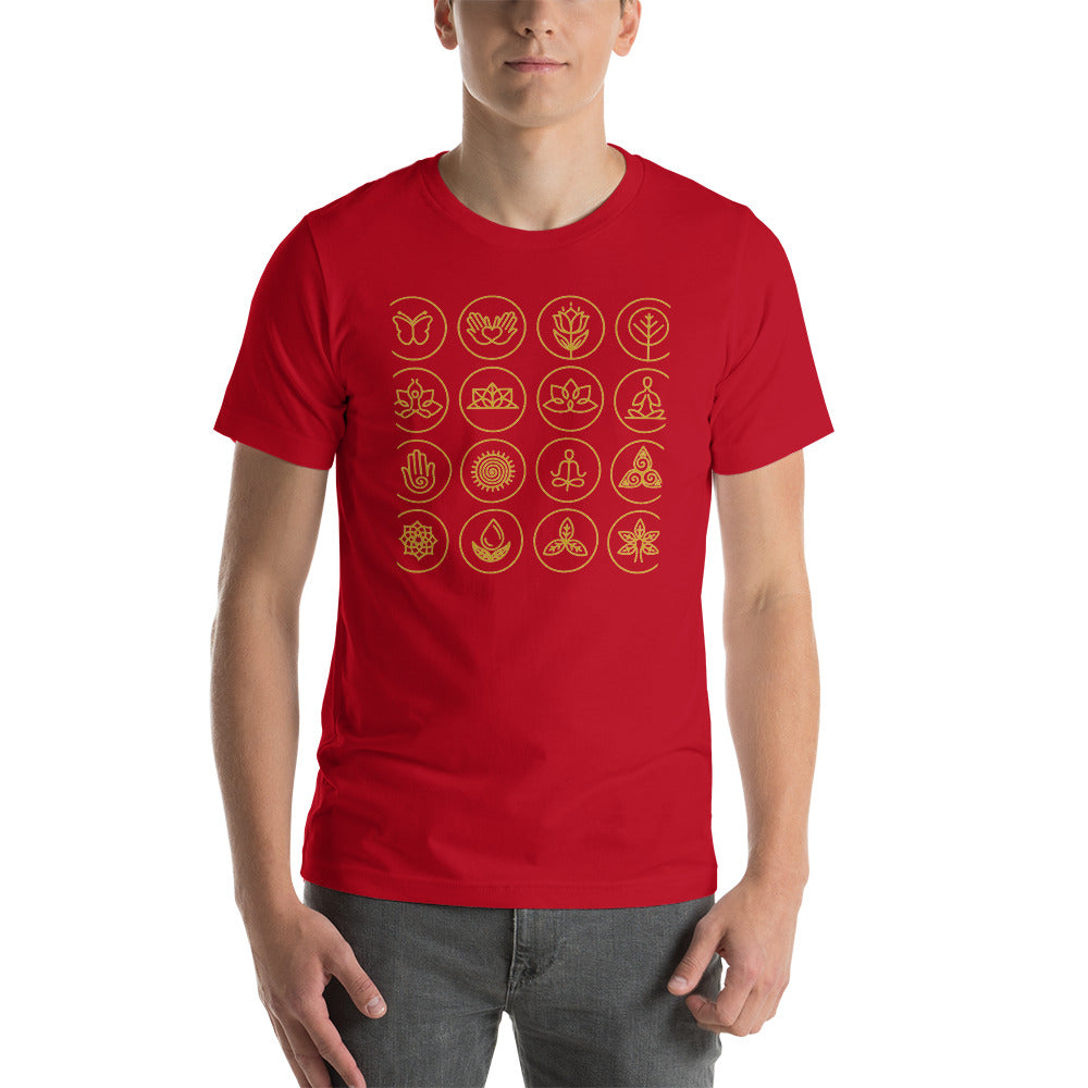 Chakra Unisex T-Shirt "Chakra Symbol" Healing  Short-Sleeve Unisex T-Shirt