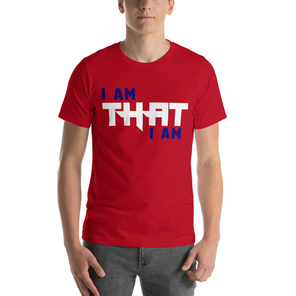 Motivational Unisex T-Shirt  "I AM THAT I AM" Law of Attraction Short-Sleeve Unisex T-Shirt