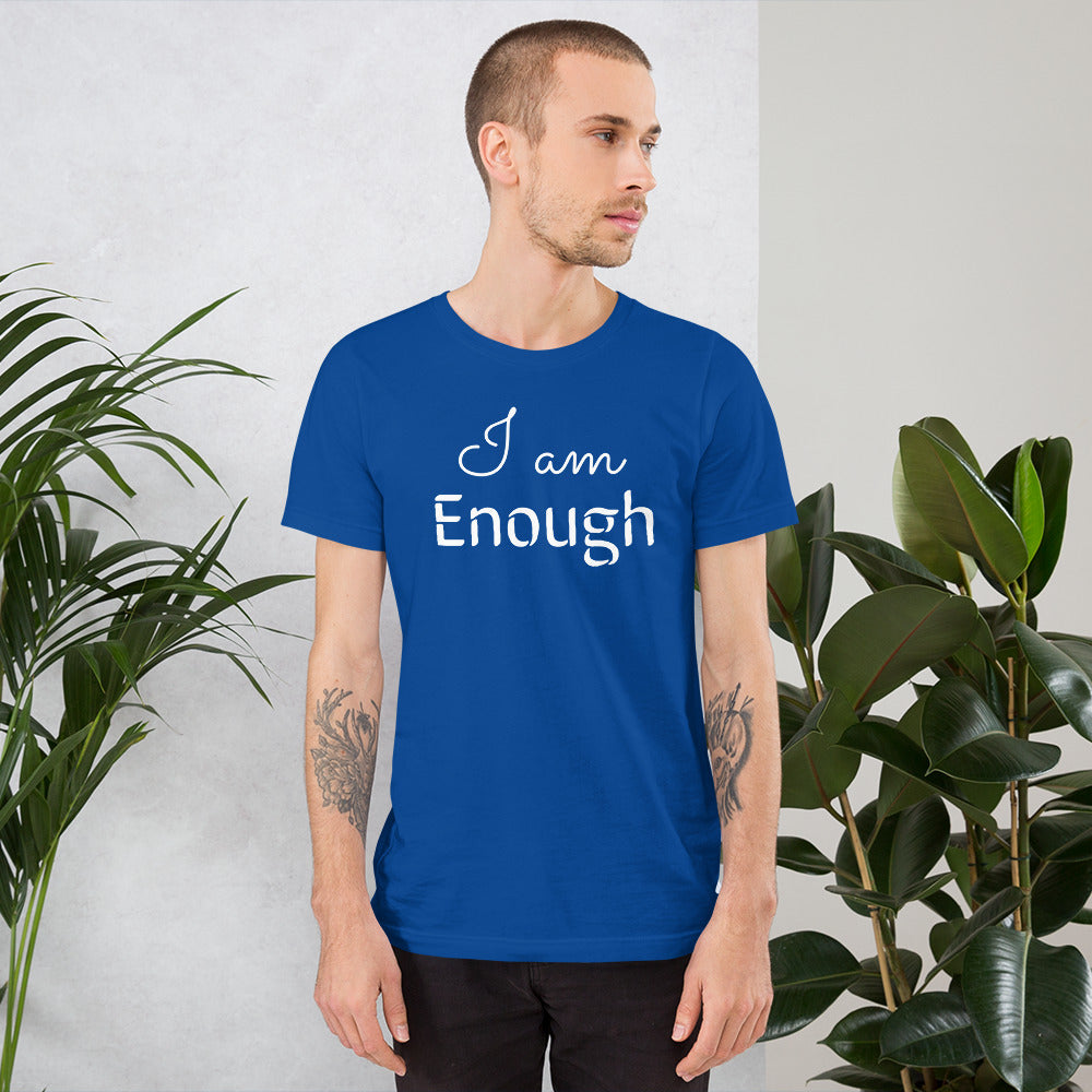 Motivational T-Shirt "I am Enough" Law of Affirmation Short-Sleeve Unisex T-Shirt