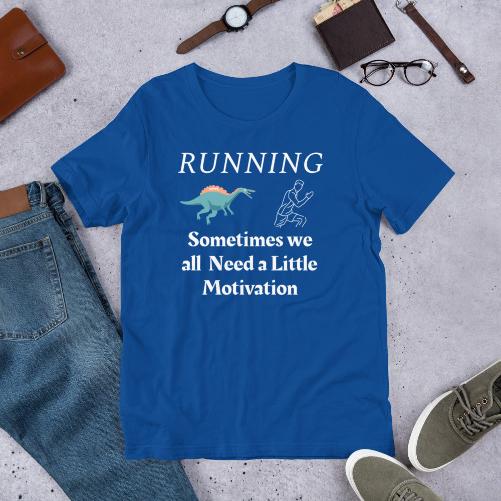 Running Funny T-Shirt "Running Motivation" Short-Sleeve Unisex T-Shirt for Runnier