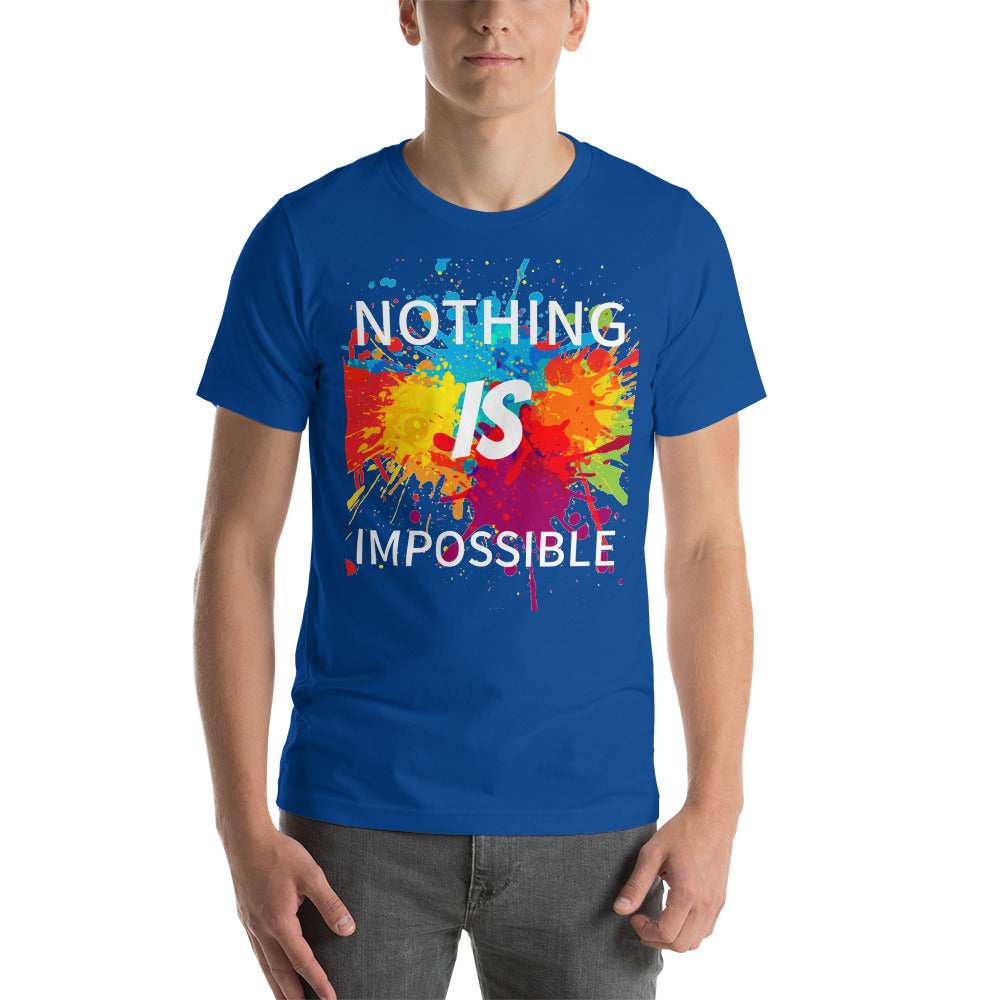 Motivational T-Shirt "NOTHING IS IMPOSSIBLE" Law of Affirmation  Unisex T-Shirt