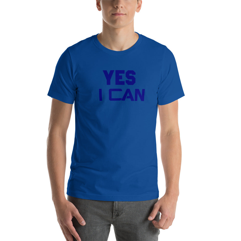 Motivational T-Shirt "YES I CAN" Inspiring Law of Attraction Short-Sleeve Unisex  T-Shirt