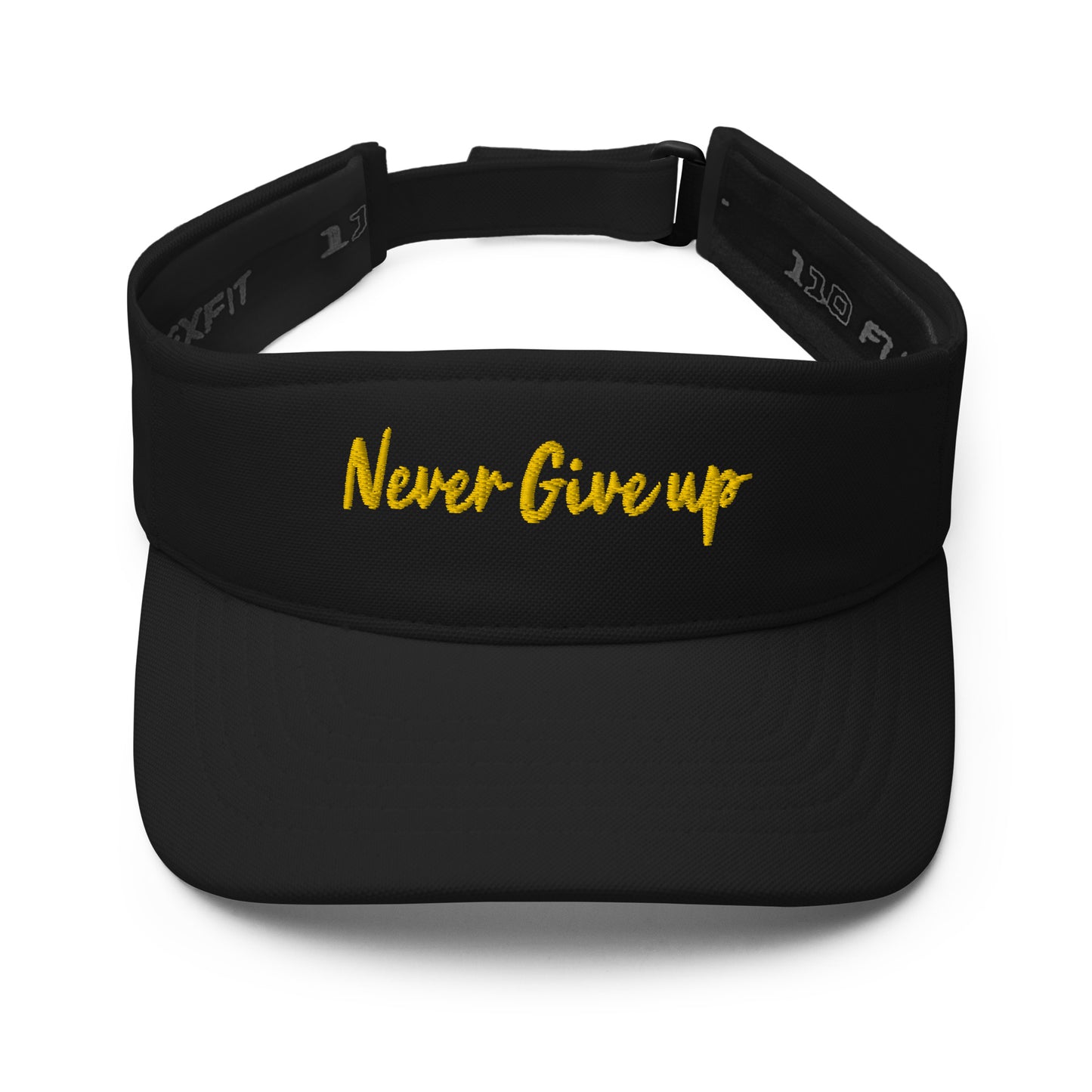 Exclusive Visor "Never Give Up" Motivational Visor