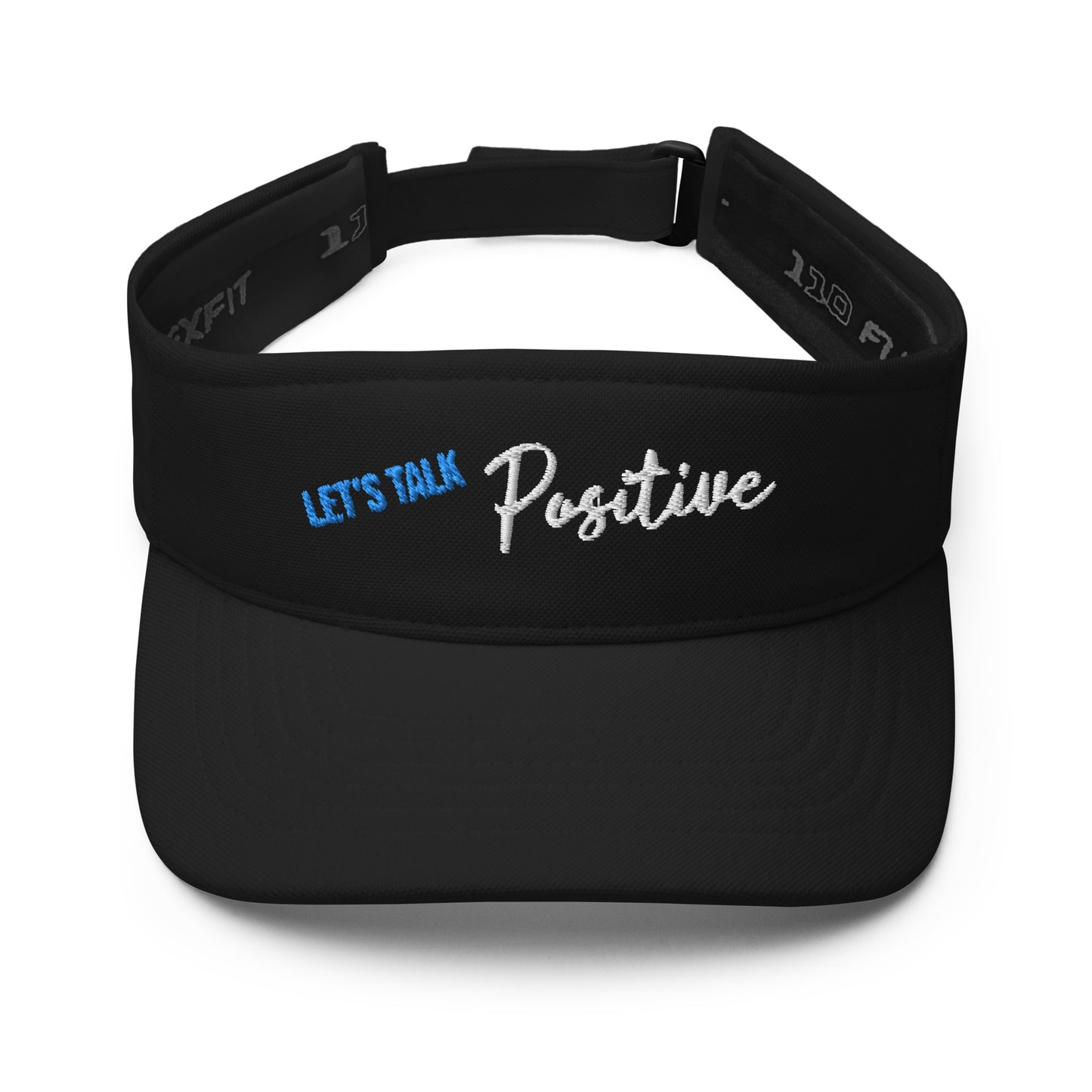 Customized Visor "Let's Talk Positive" Motivational Visor