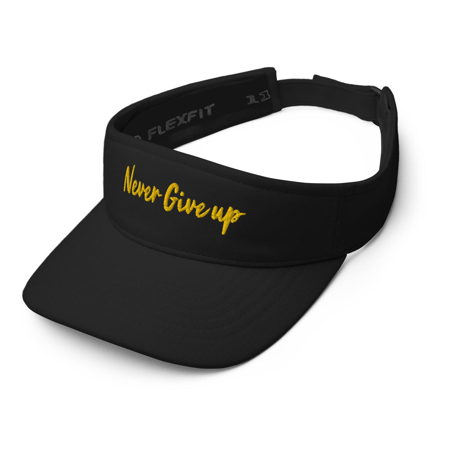 Exclusive Visor "Never Give Up" Motivational Visor