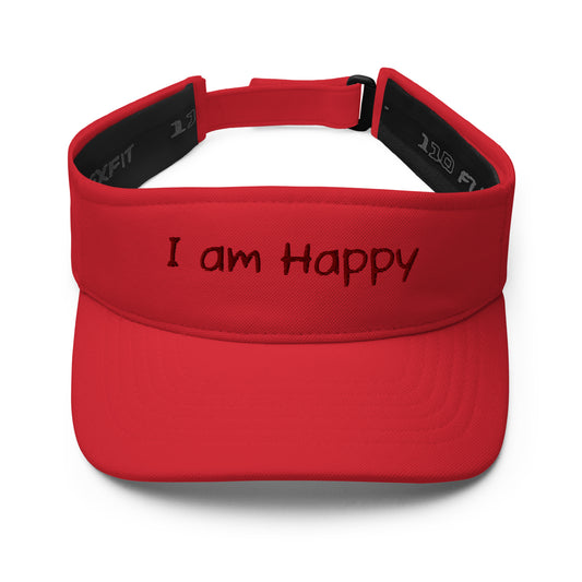 Motivational Visor "I am Happy" Positive affirmation Visor