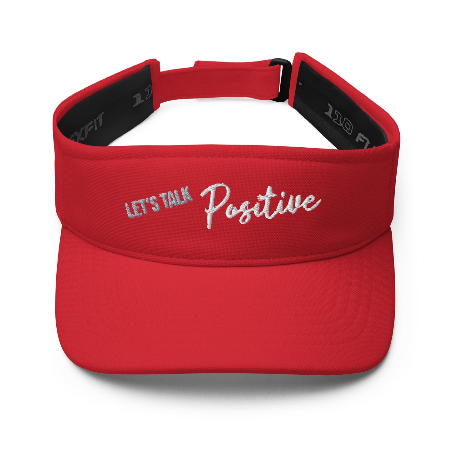 Customized Visor "Let's Talk Positive" Motivational Visor