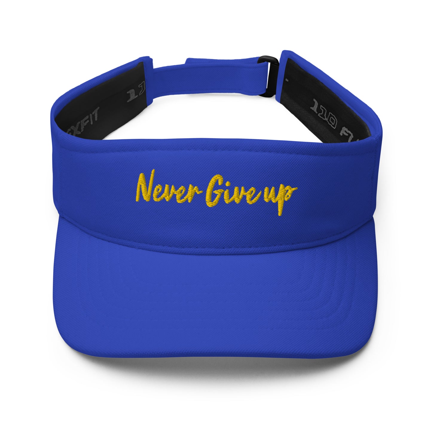 Exclusive Visor "Never Give Up" Motivational Visor