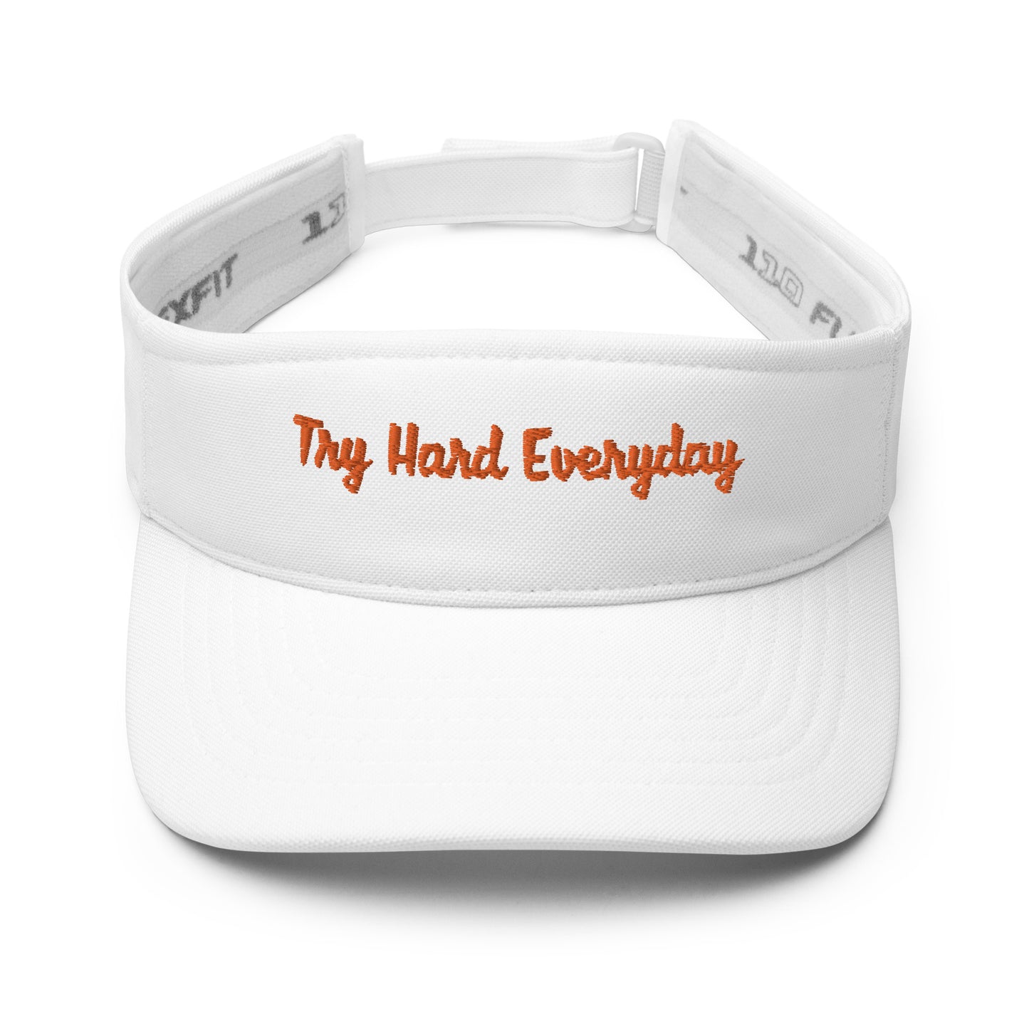 Motivational Visor "Try Hard Everyday" Positive affirmation Visor