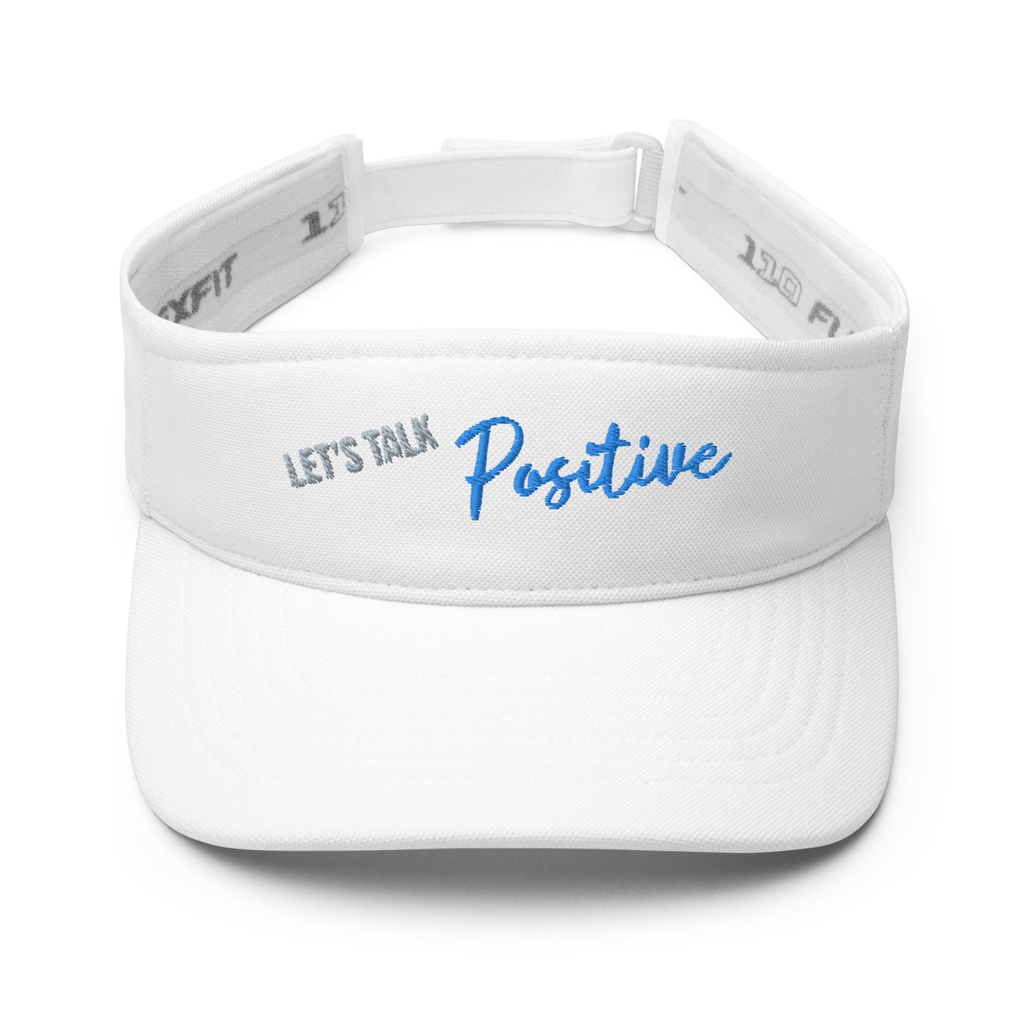 Customized Visor "Let's Talk Positive" Motivational Visor