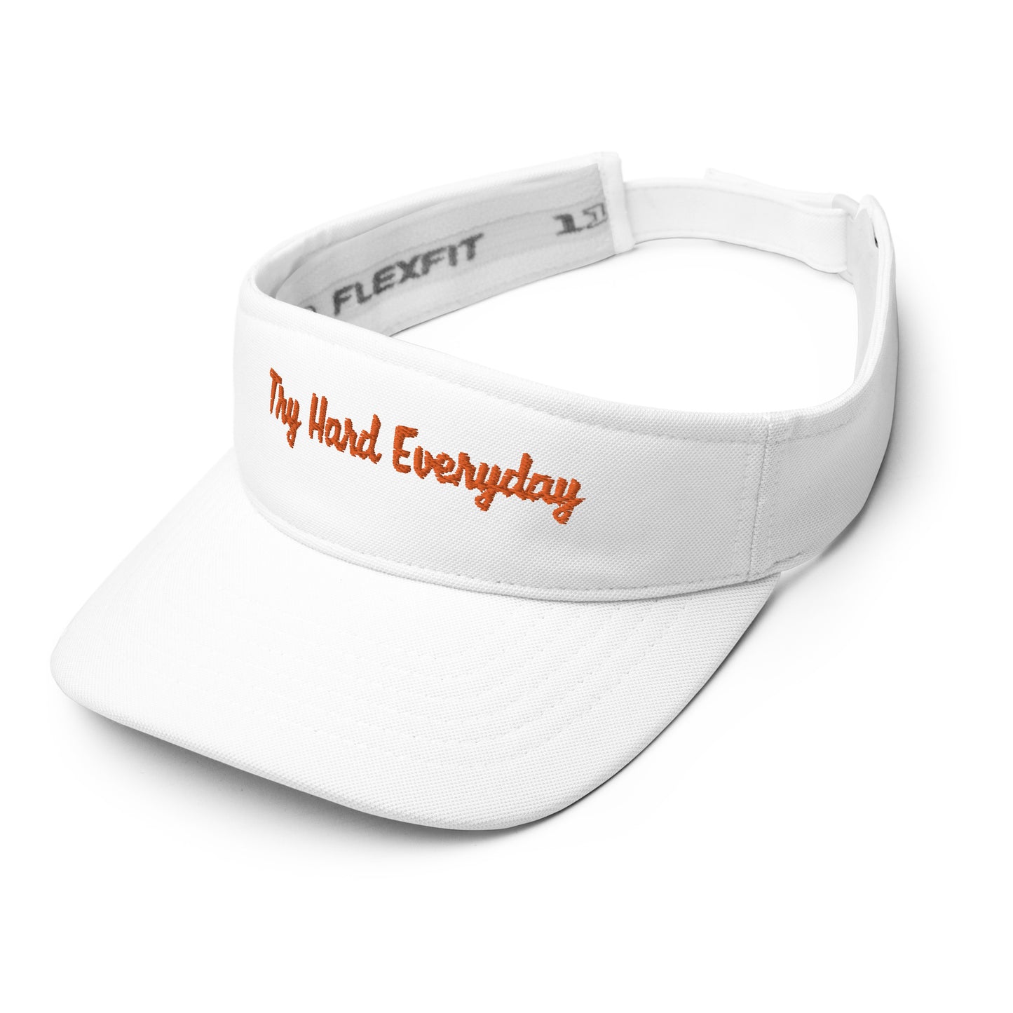 Motivational Visor "Try Hard Everyday" Positive affirmation Visor