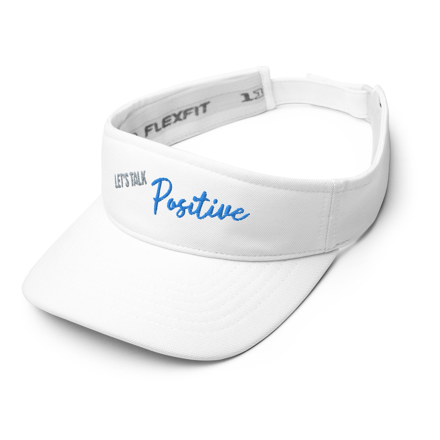 Customized Visor "Let's Talk Positive" Motivational Visor