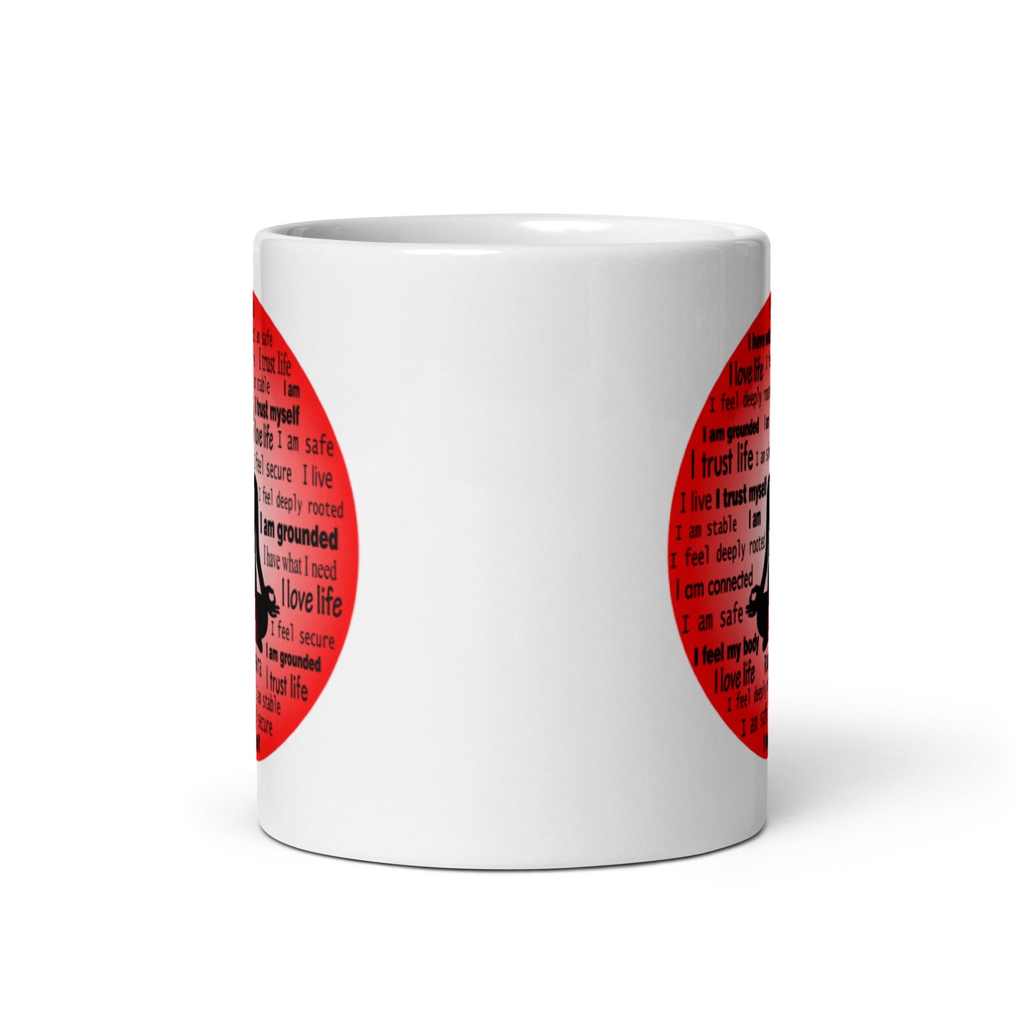 Chakra  Mug "I TRUST LIFE"  Spiritual Healing Meditation Coffee Mug