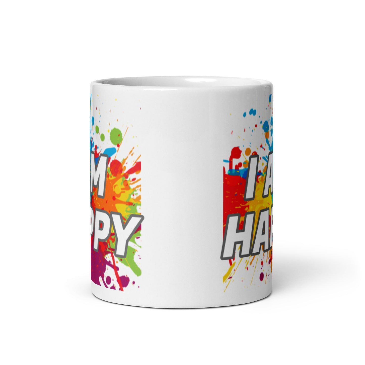 Motivational Mug "I AM HAPPY"  Customized Law of Affirmation Coffee Mug