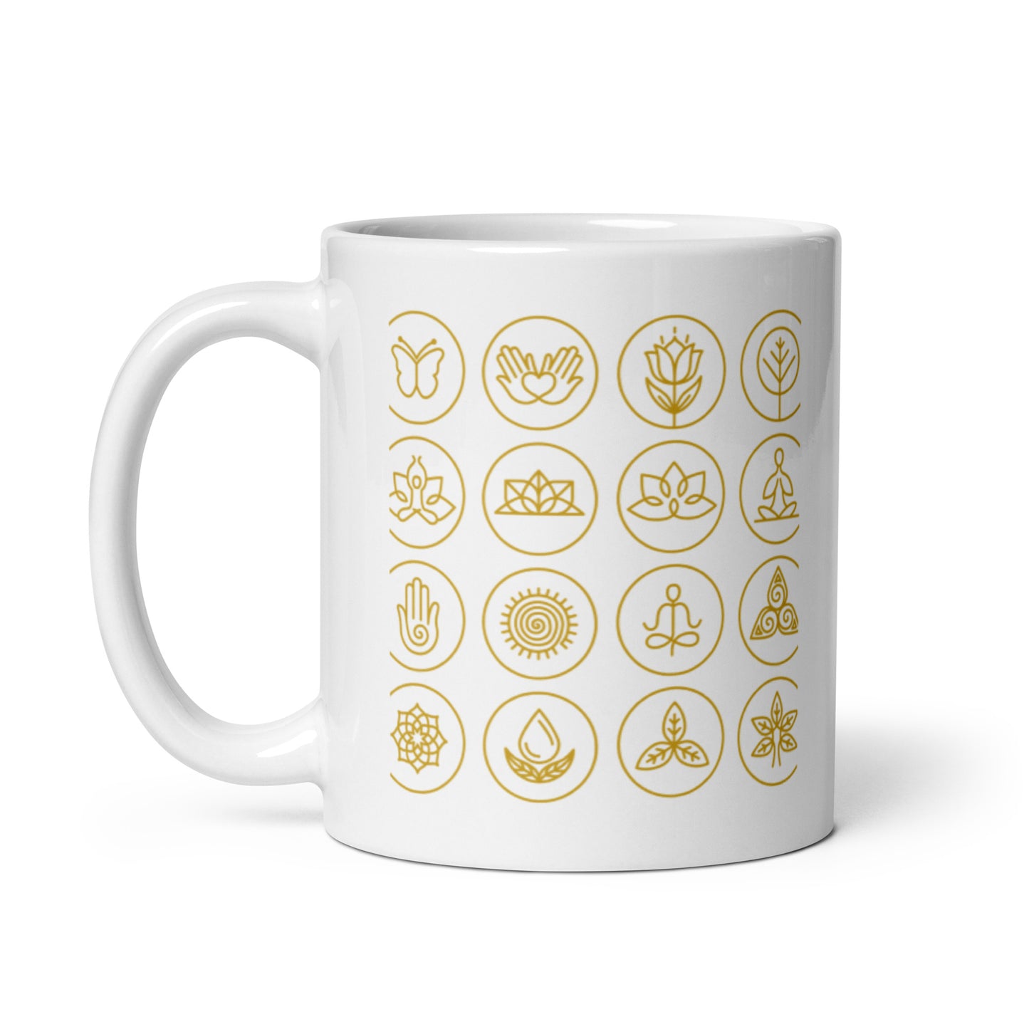 Chakra Coffee Mug "Golden Chakra"  Healing Spiritual meditation Coffee Mug