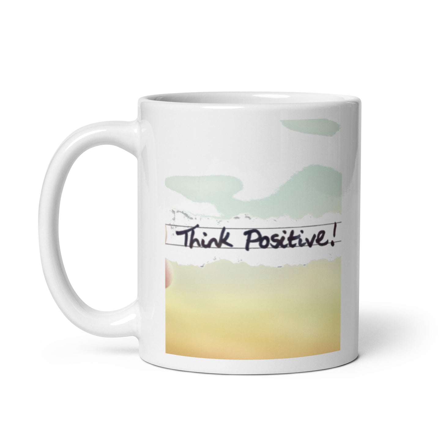 Motivational Mug "THINK POSITIVE"  Inspirational Law of Affirmation Coffee Mug