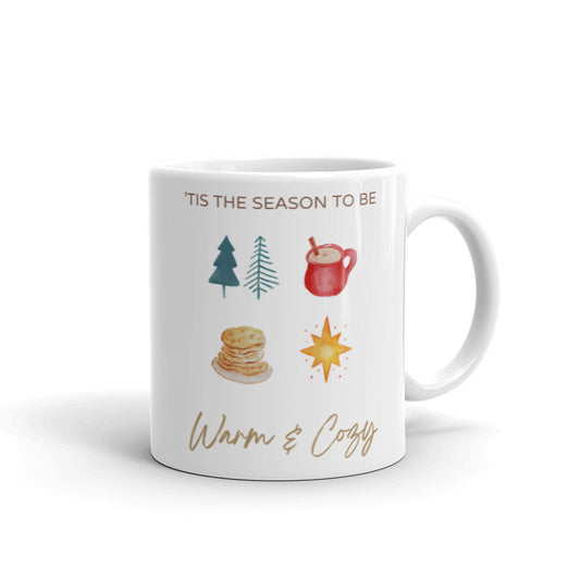 Holiday Season Mug "Warm & Cozy" Creative Christmas Mug as Best Gift