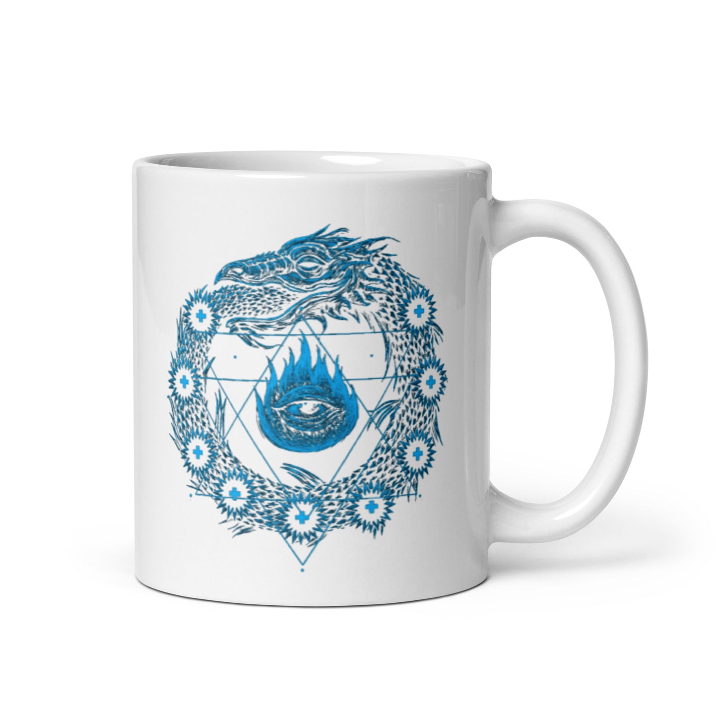 Chakra Mug "Chakra Over reactive Third Eye" Healing Spiritual meditation Coffee Mug