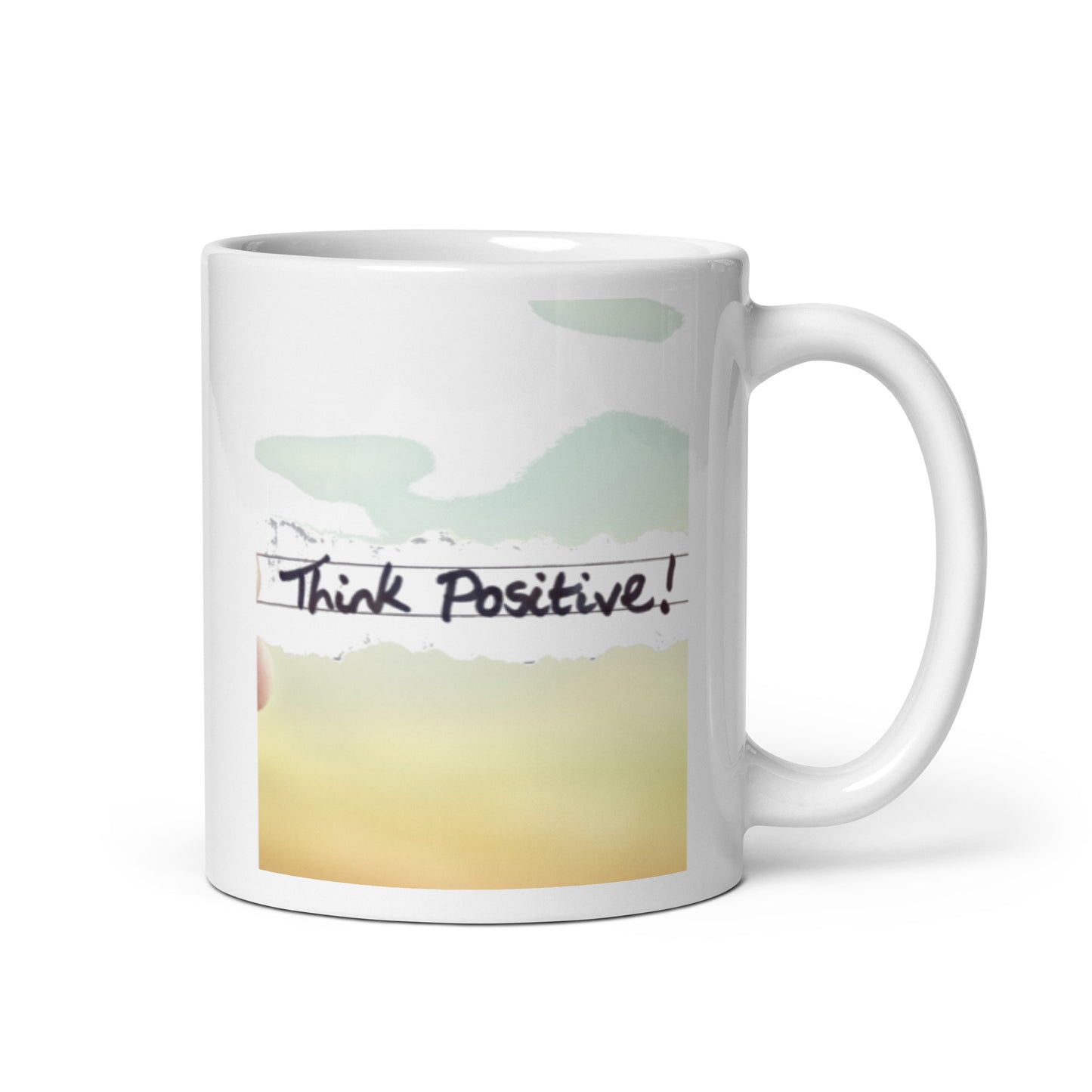 Motivational Mug "THINK POSITIVE"  Inspirational Law of Affirmation Coffee Mug