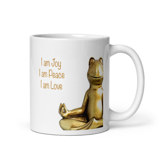 Motivational  Mug " I AM JOY , I AM PEACE, I AM LOVE"  Inspiring Law of Affirmation Coffee Mug