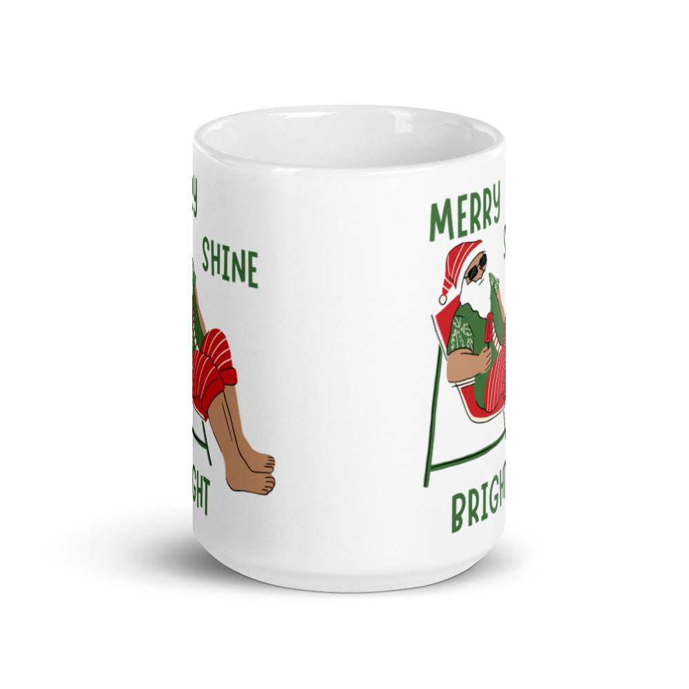 Christmas Gift Mug "Merry Bright Shine" Special Holiday Season Gift Mug