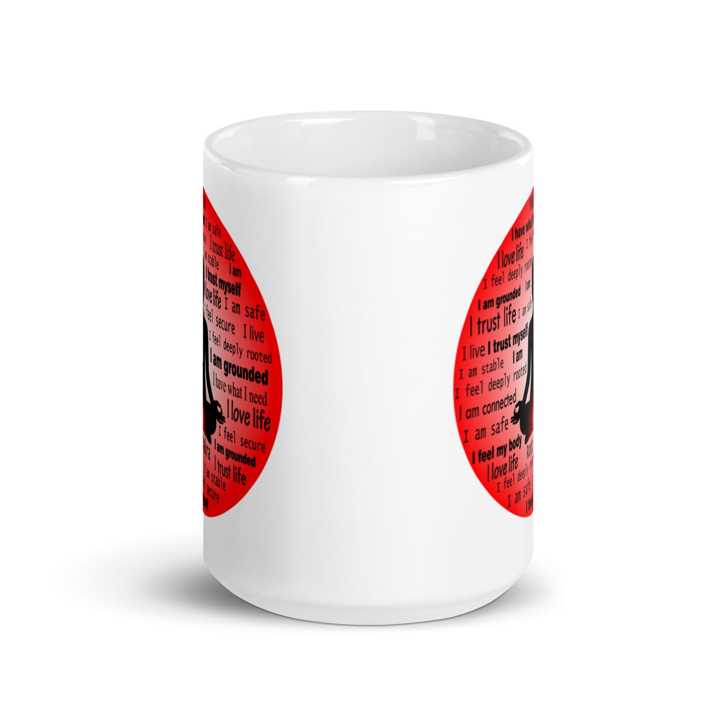 Chakra  Mug "I TRUST LIFE"  Spiritual Healing Meditation Coffee Mug