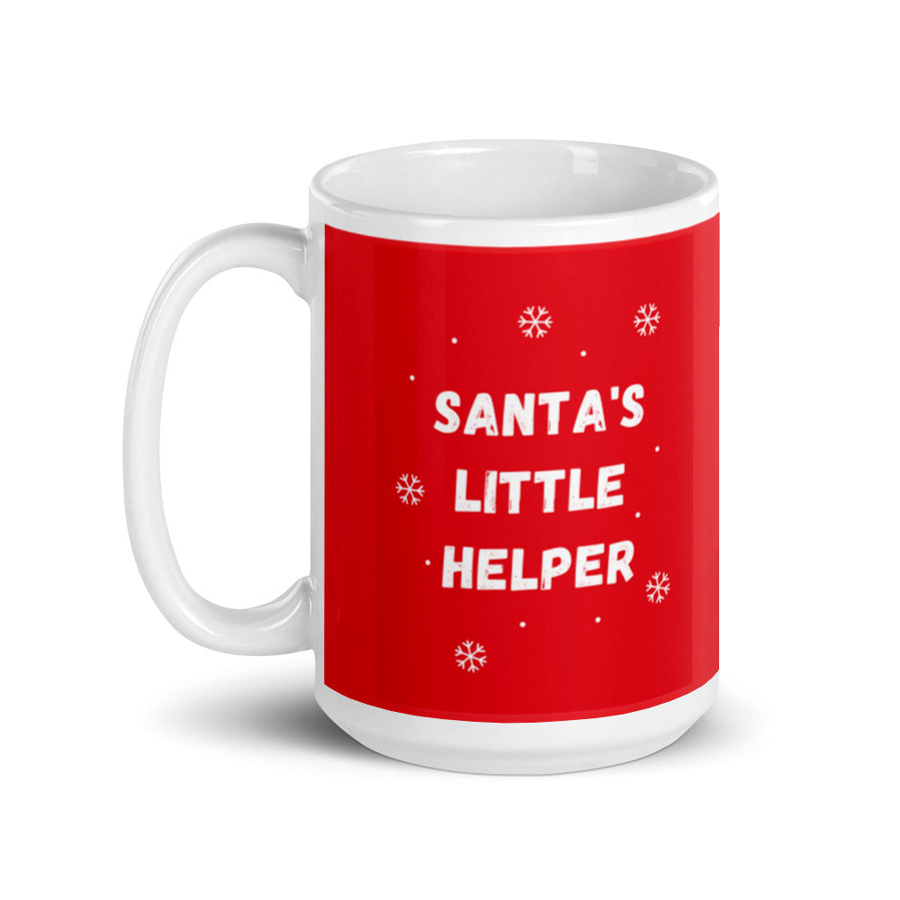 Christmas Gift Mug "Santa's Little Helper" Holiday Season Gift  mug