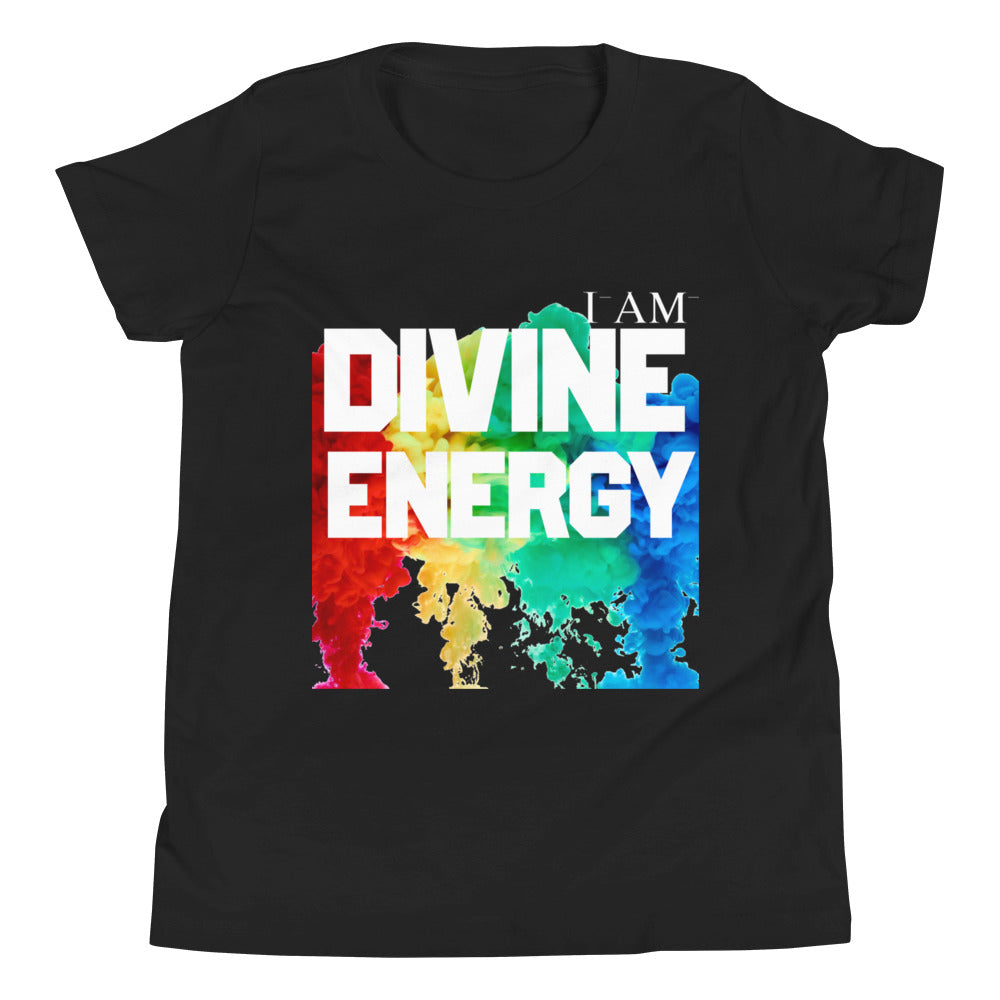 Motivational  Youth  T-Shirt " I AM DIVINE ENERGY" Positive Inspiring  Youth Short Sleeve  unisex T-Shirt