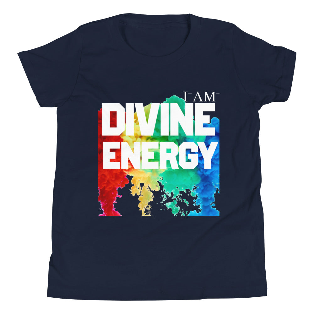 Motivational  Youth  T-Shirt " I AM DIVINE ENERGY" Positive Inspiring  Youth Short Sleeve  unisex T-Shirt