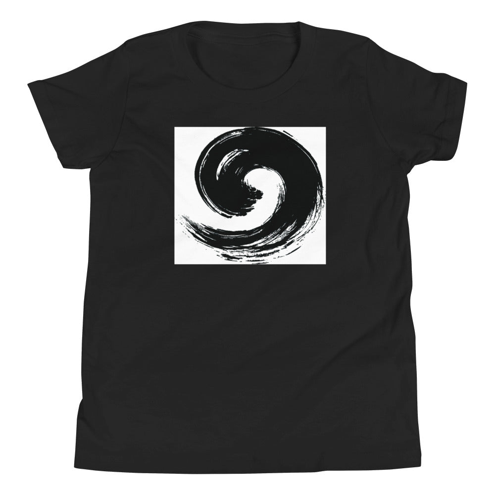 Motivational  Youth T-Shirt "BLACK DRAWING DESIGN" inspirational  Youth Short Sleeve Unisex T-Shirt