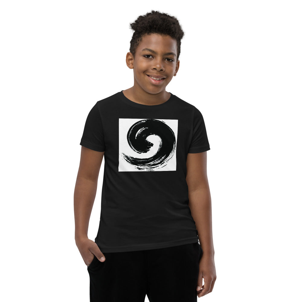 Motivational  Youth T-Shirt "BLACK DRAWING DESIGN" inspirational  Youth Short Sleeve Unisex T-Shirt