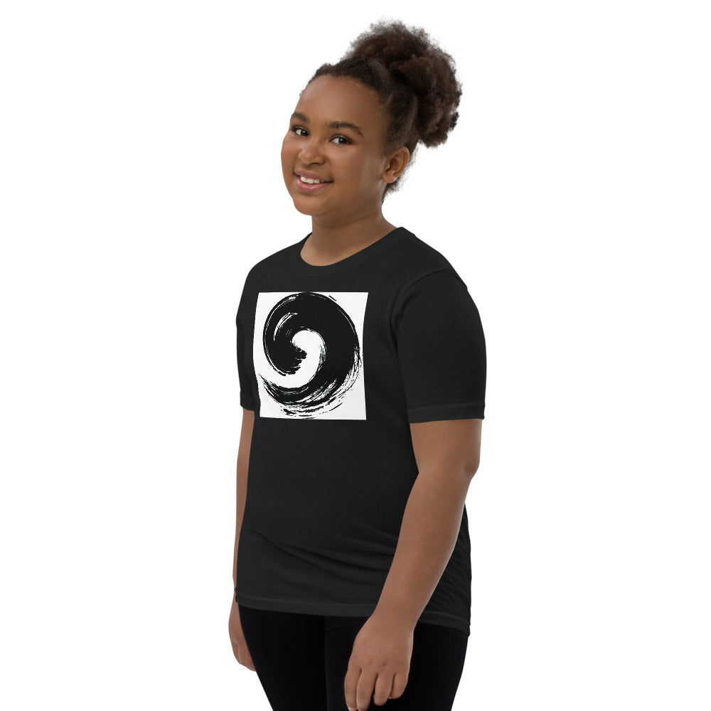 Motivational  Youth T-Shirt "BLACK DRAWING DESIGN" inspirational  Youth Short Sleeve Unisex T-Shirt