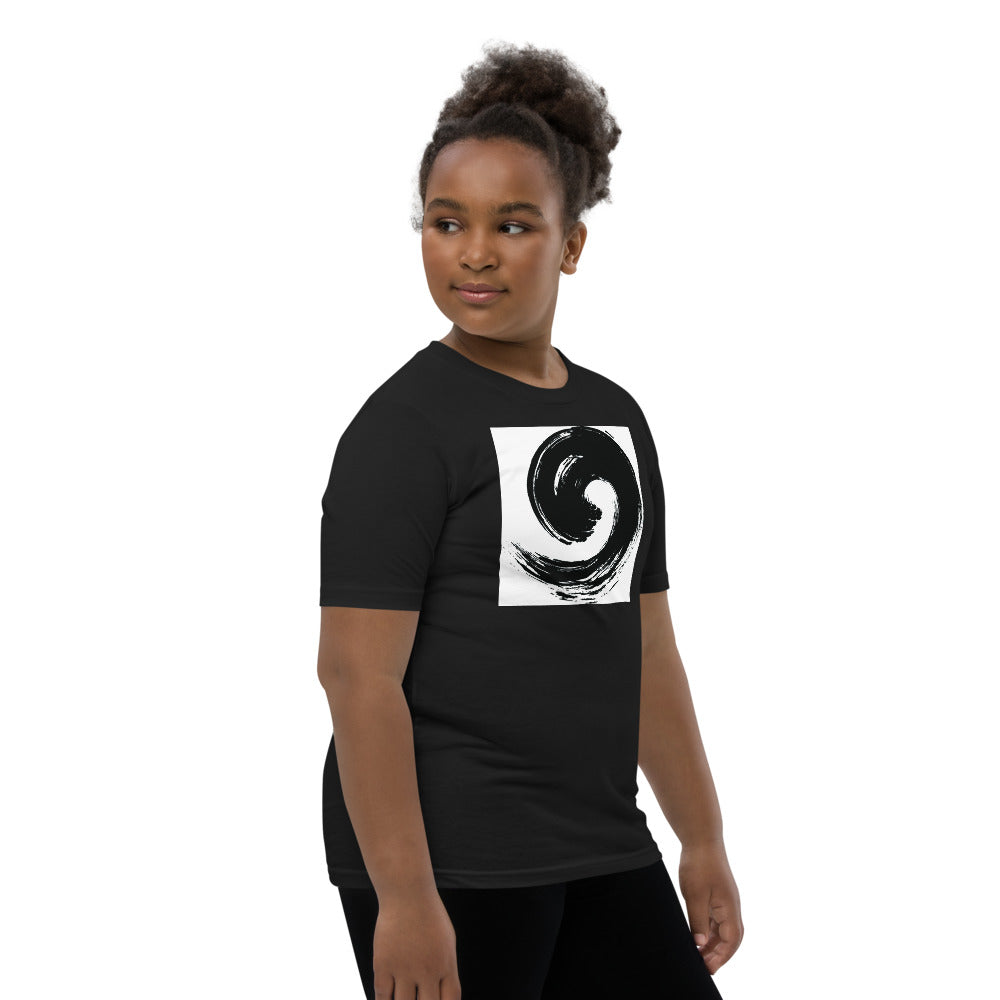 Motivational  Youth T-Shirt "BLACK DRAWING DESIGN" inspirational  Youth Short Sleeve Unisex T-Shirt