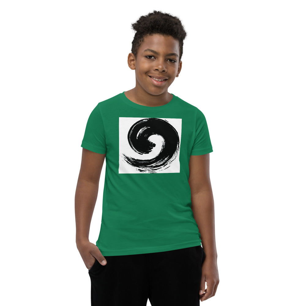 Motivational  Youth T-Shirt "BLACK DRAWING DESIGN" inspirational  Youth Short Sleeve Unisex T-Shirt