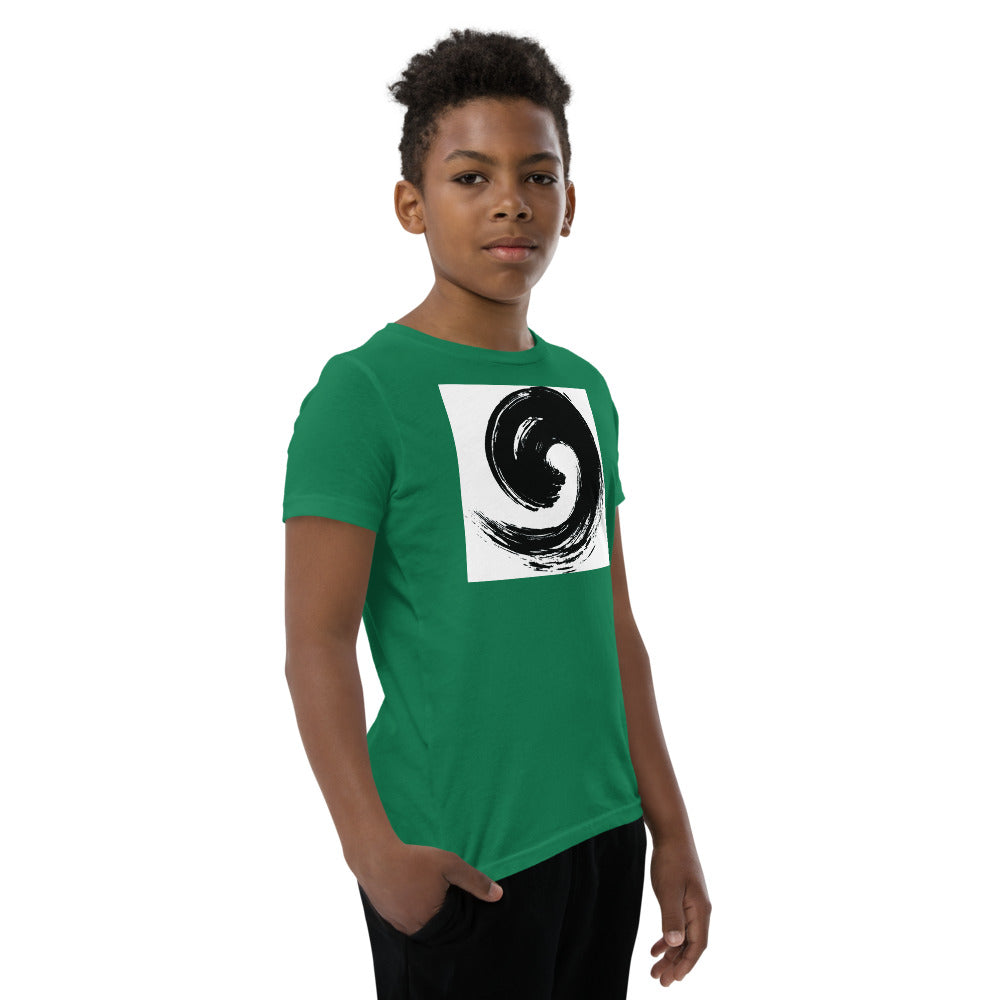 Motivational  Youth T-Shirt "BLACK DRAWING DESIGN" inspirational  Youth Short Sleeve Unisex T-Shirt